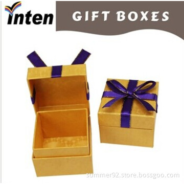 small gift box jewelry with ribbon bow